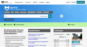 kyyti.finna.fi screenshot
